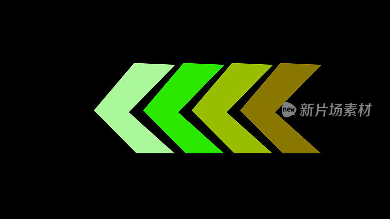 4K动画的箭头标志背景与可选的亮度哑光。包括Alpha Luma Matte。